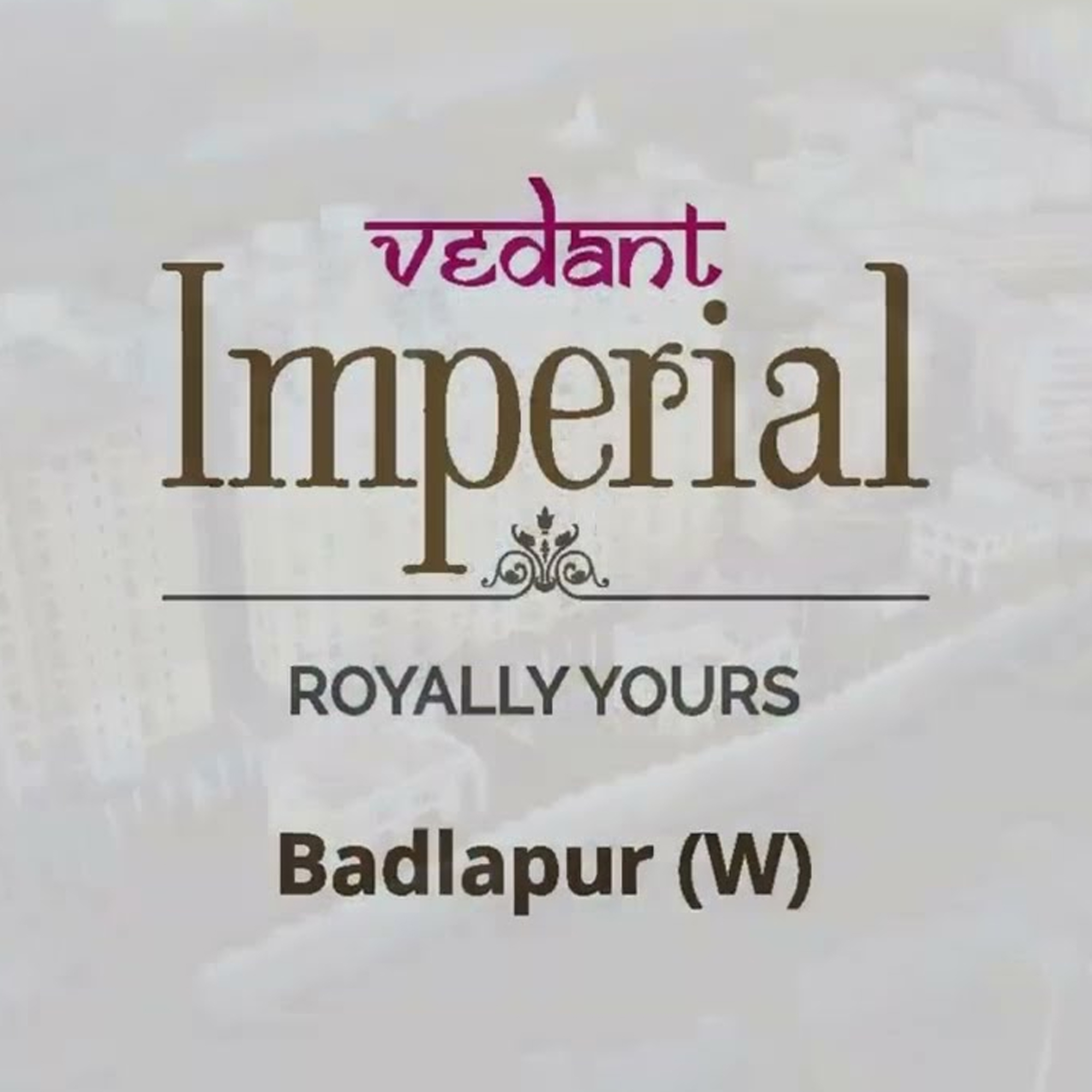 Welcome to Royal Living at Vedant Imperial, A project by Tharwani Infrastructures
